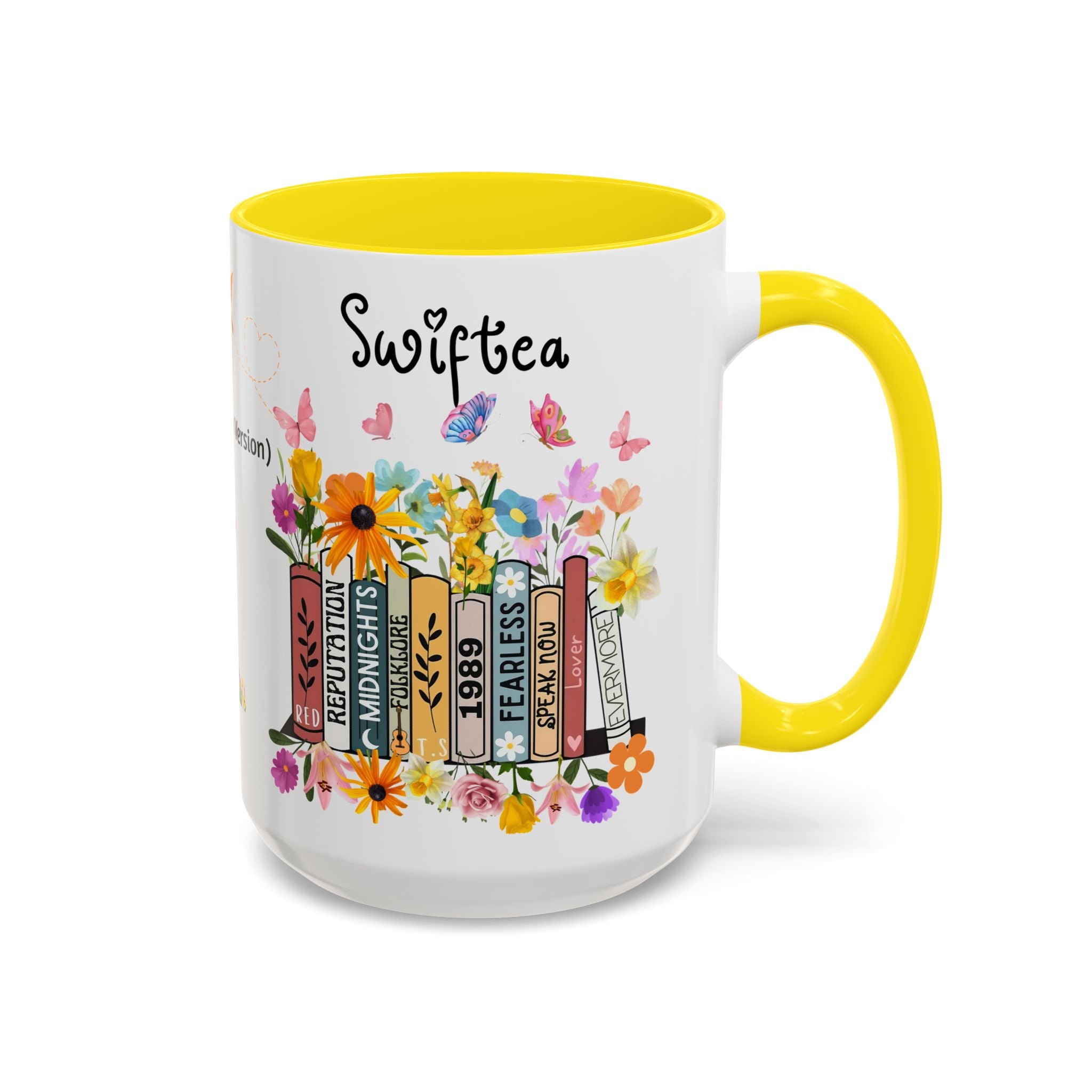 Swiftea Personalized Accent Coffee Mug — Cute Tea-Loving Swiftie 11/15oz