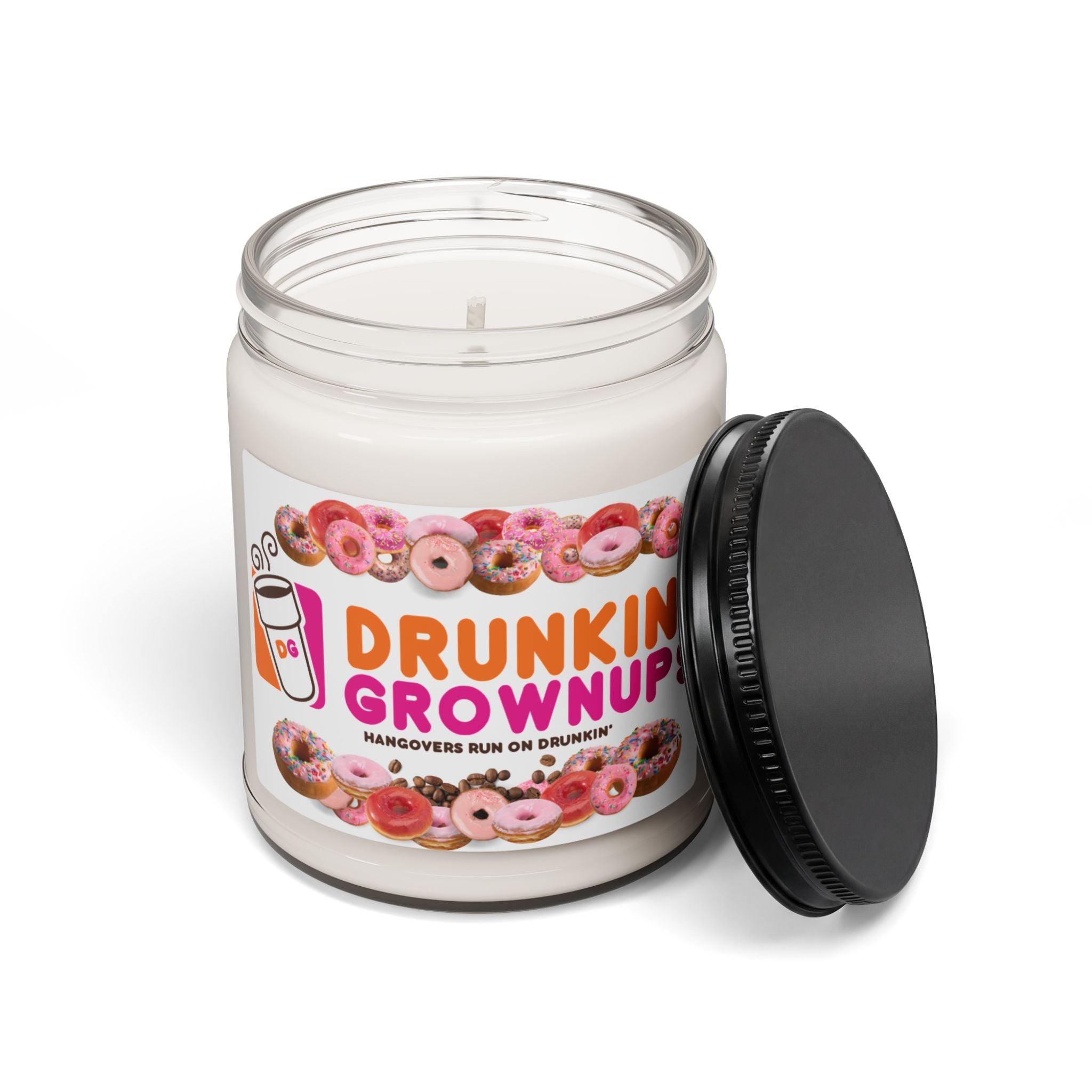 Drunkin GrownUps Funny Aromatherapy Candle, Glass Jar Soy Wax Blend, 9oz, Gift for Home, Relaxing Scent, Eco - Friendly - The Luxx Express