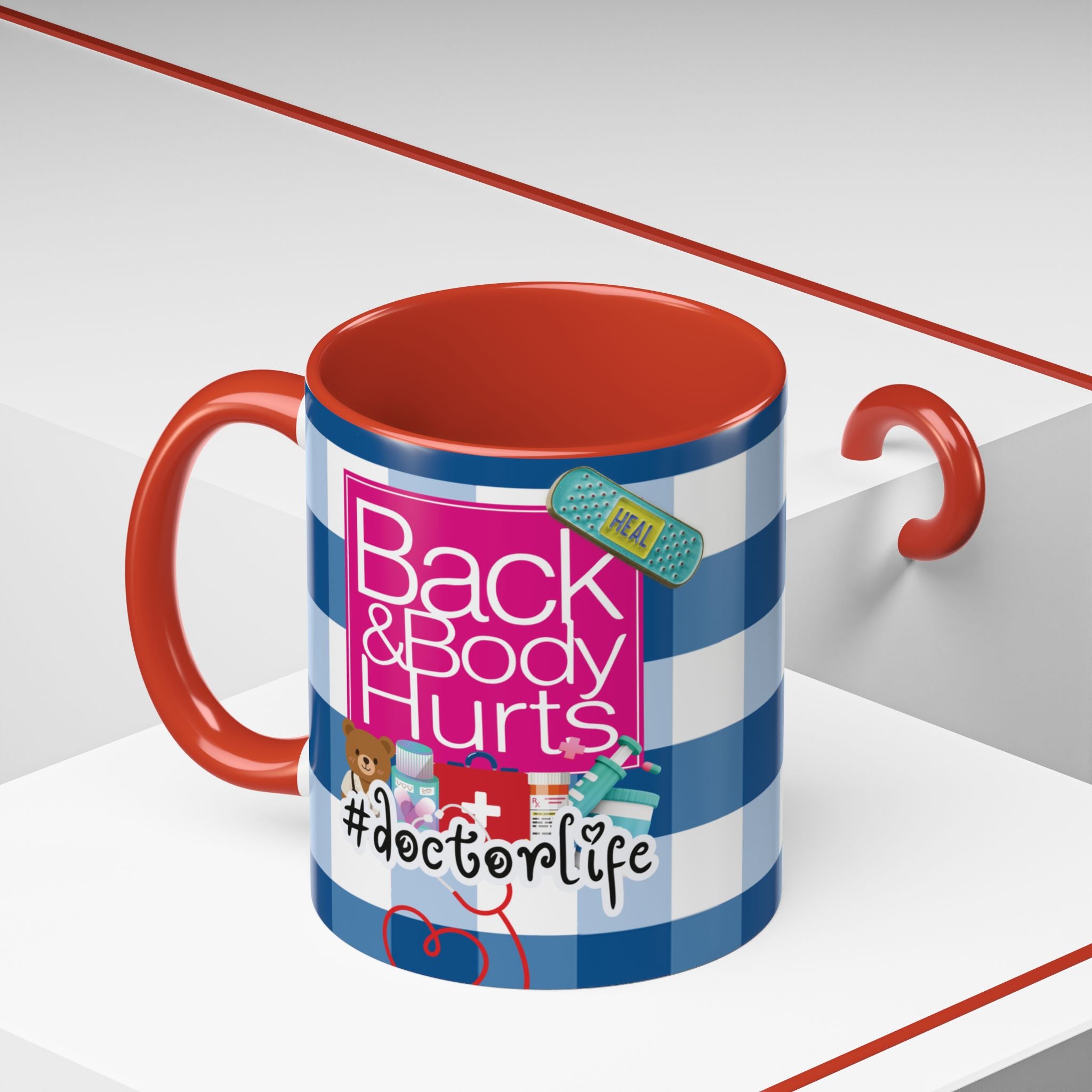 Doctor Life Coffee Mug — “Back and Body Hurts” (11/15oz) - The Luxx Express