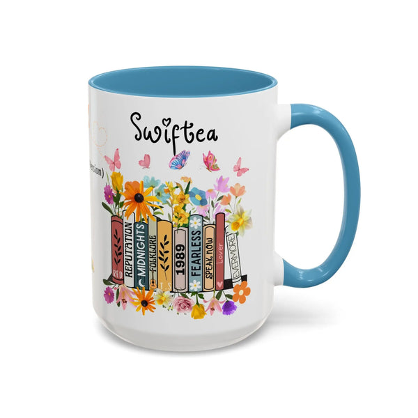 Swiftea Personalized Accent Coffee Mug — Cute Tea-Loving Swiftie 11/15oz Printify