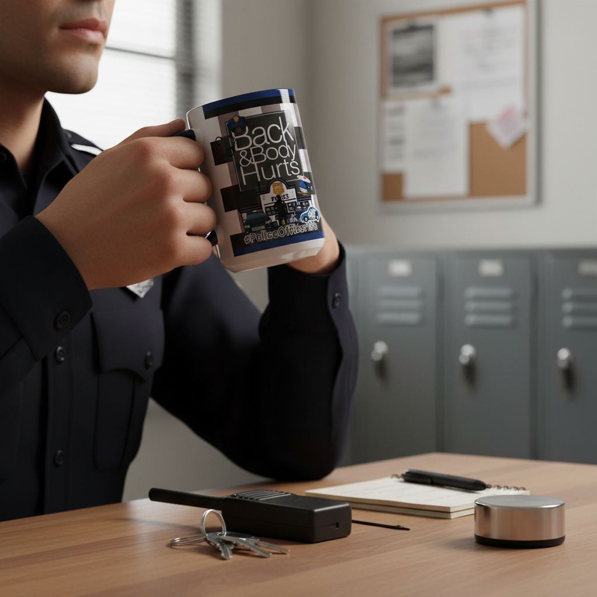 Police Coffee Mug - Ceramic Officer Coffee Mug | Microwave & Dishwasher Safe - The Luxx Express