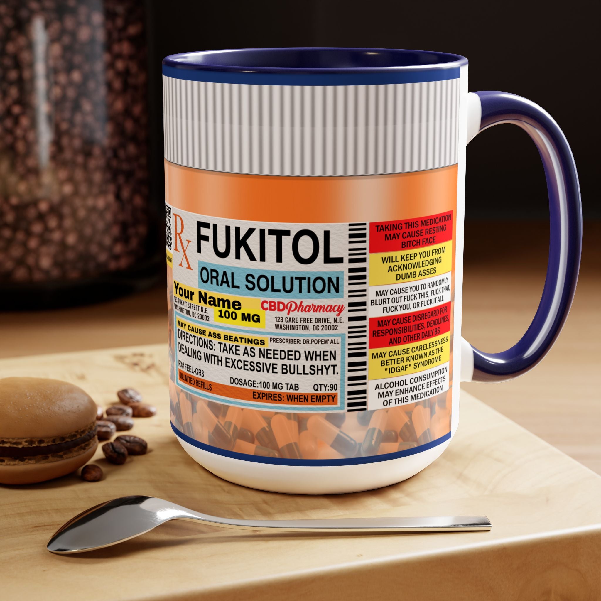 Fukitol Adult Humor Celebrity Favorite Sarcastic Novelty Mug - The Luxx Express