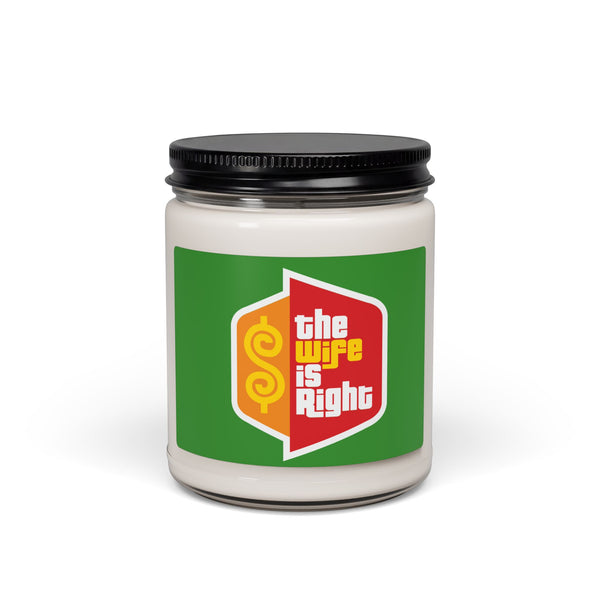 The Wife Is Right Aromatherapy Candle, Glass Jar Soy Wax Blend, 9oz, Gift for Home, Relaxing Scent, Eco - Friendly, Handmade - The Luxx Express