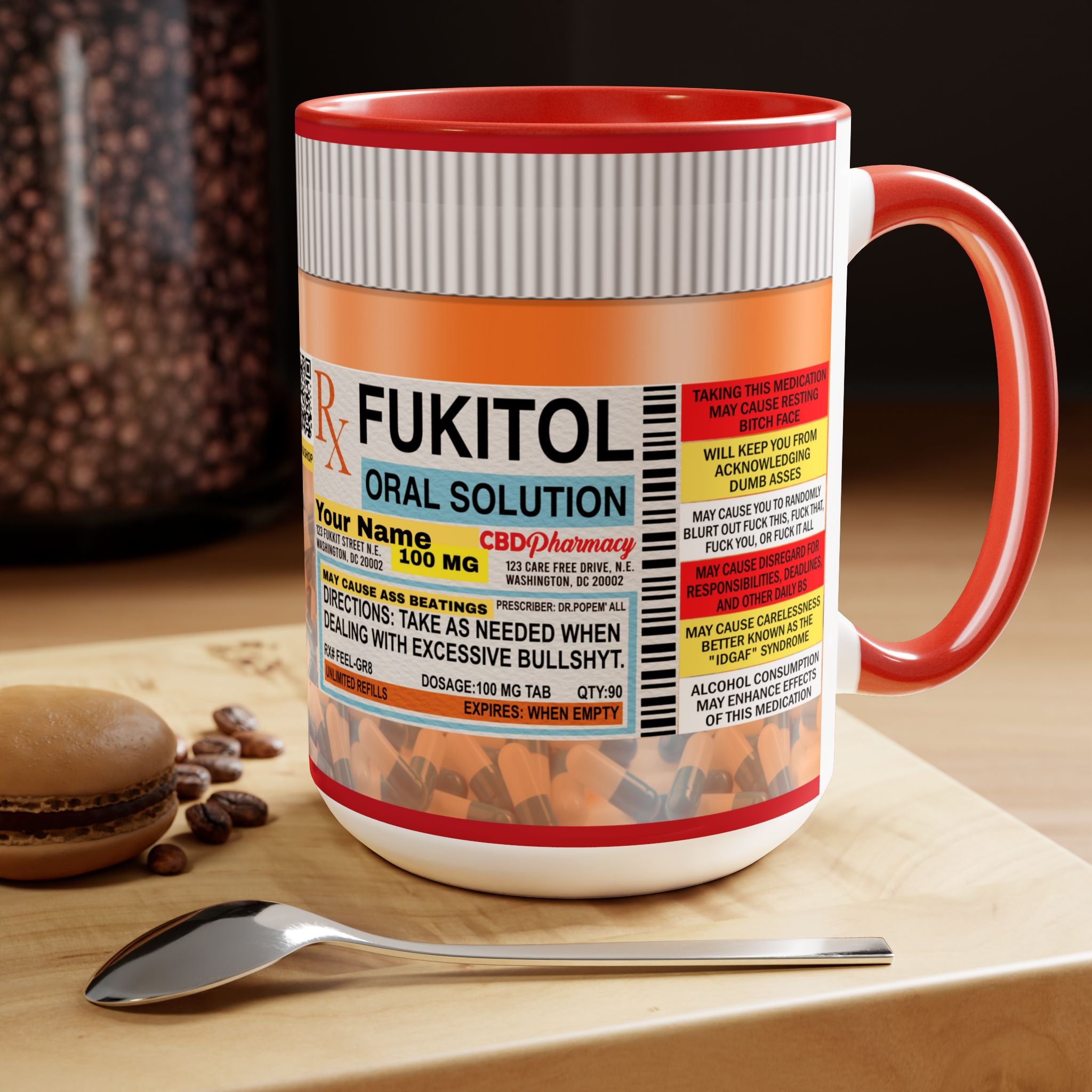 Fukitol Adult Humor Celebrity Favorite Sarcastic Novelty Mug - The Luxx Express