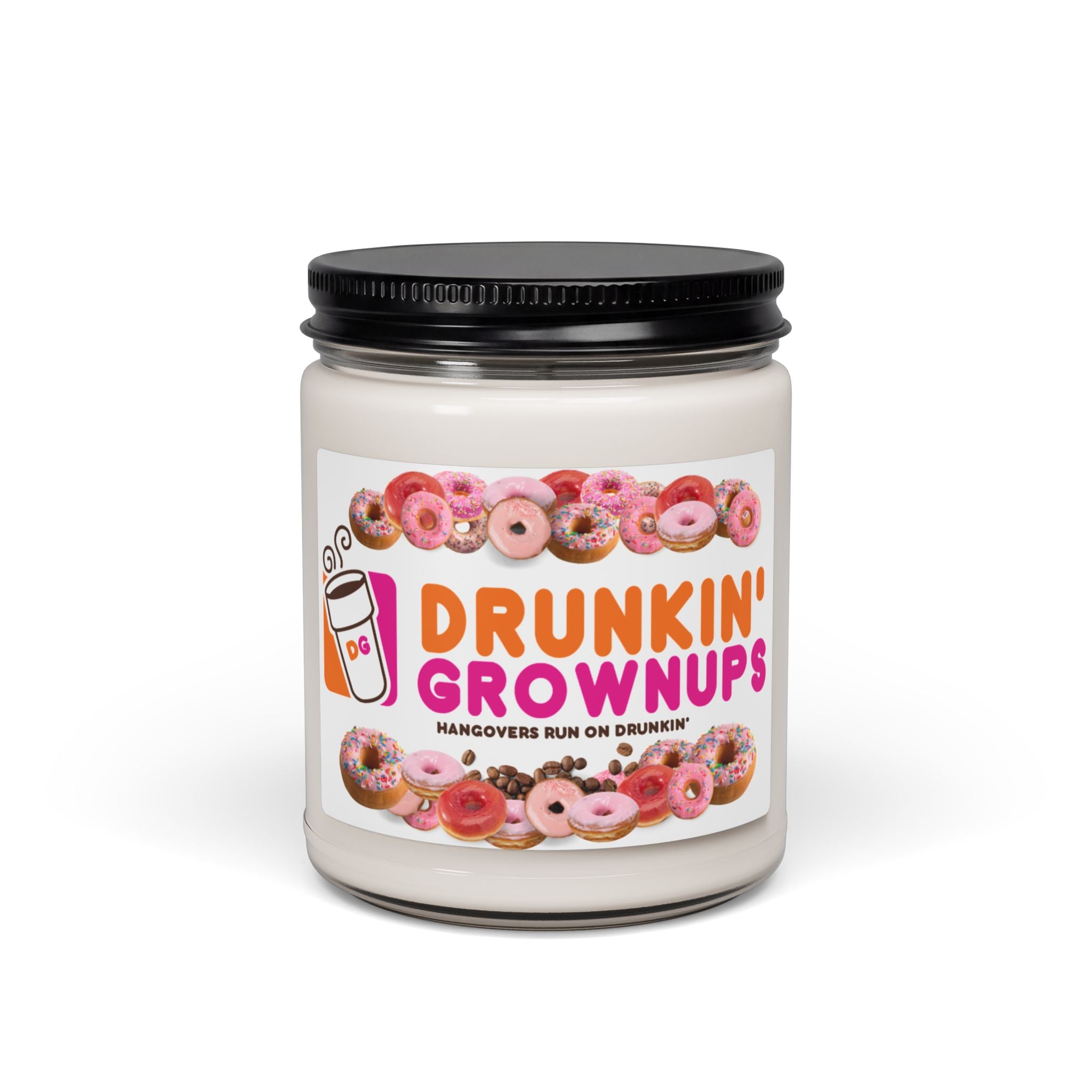 Drunkin GrownUps Funny Aromatherapy Candle, Glass Jar Soy Wax Blend, 9oz, Gift for Home, Relaxing Scent, Eco - Friendly - The Luxx Express