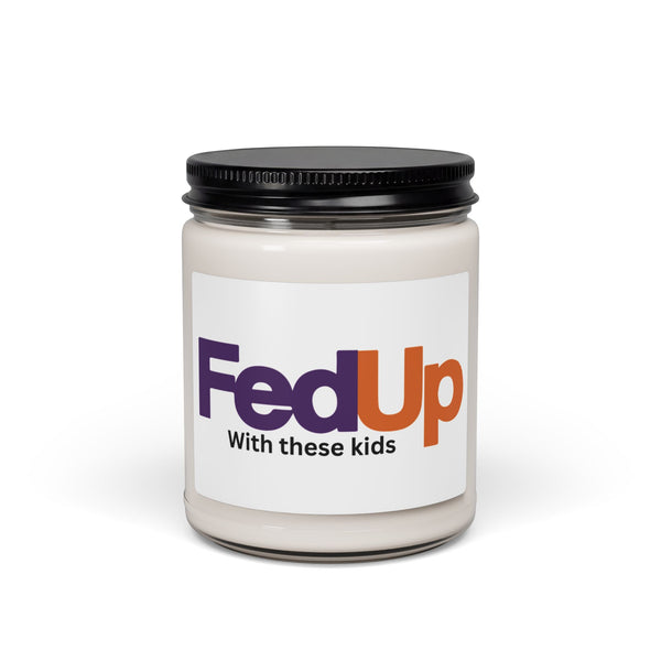 Fed Up With These Damn Kids Back and Body Hurts Aromatherapy Candle, Glass Jar Soy Wax Blend, 9oz, Gift for Home, Relaxing Scent, Eco - Friendly, Handmade - The Luxx Express