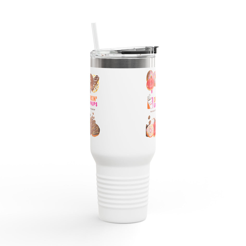 Insulated Travel Mug — "Drunkin Grownups" 40oz Polar Camel - Style Tumbler with Handle, Straw & Lid - The Luxx Express