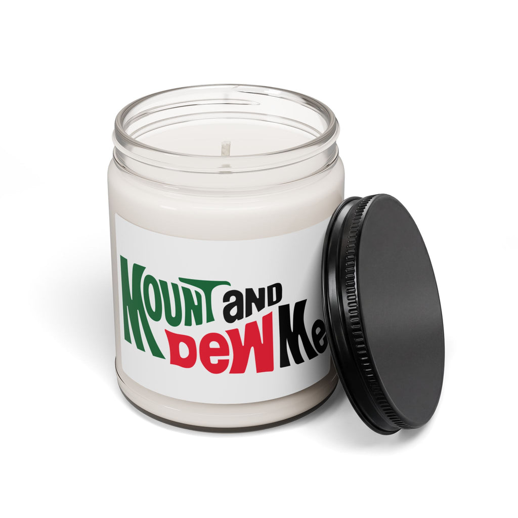 Mount and Dew Me Funny Coffee Mug Aromatherapy Candle, Glass Jar Soy Wax Blend, 9oz, Gift for Home, Relaxing Scent, Eco - Friendly, Handmade - The Luxx Express