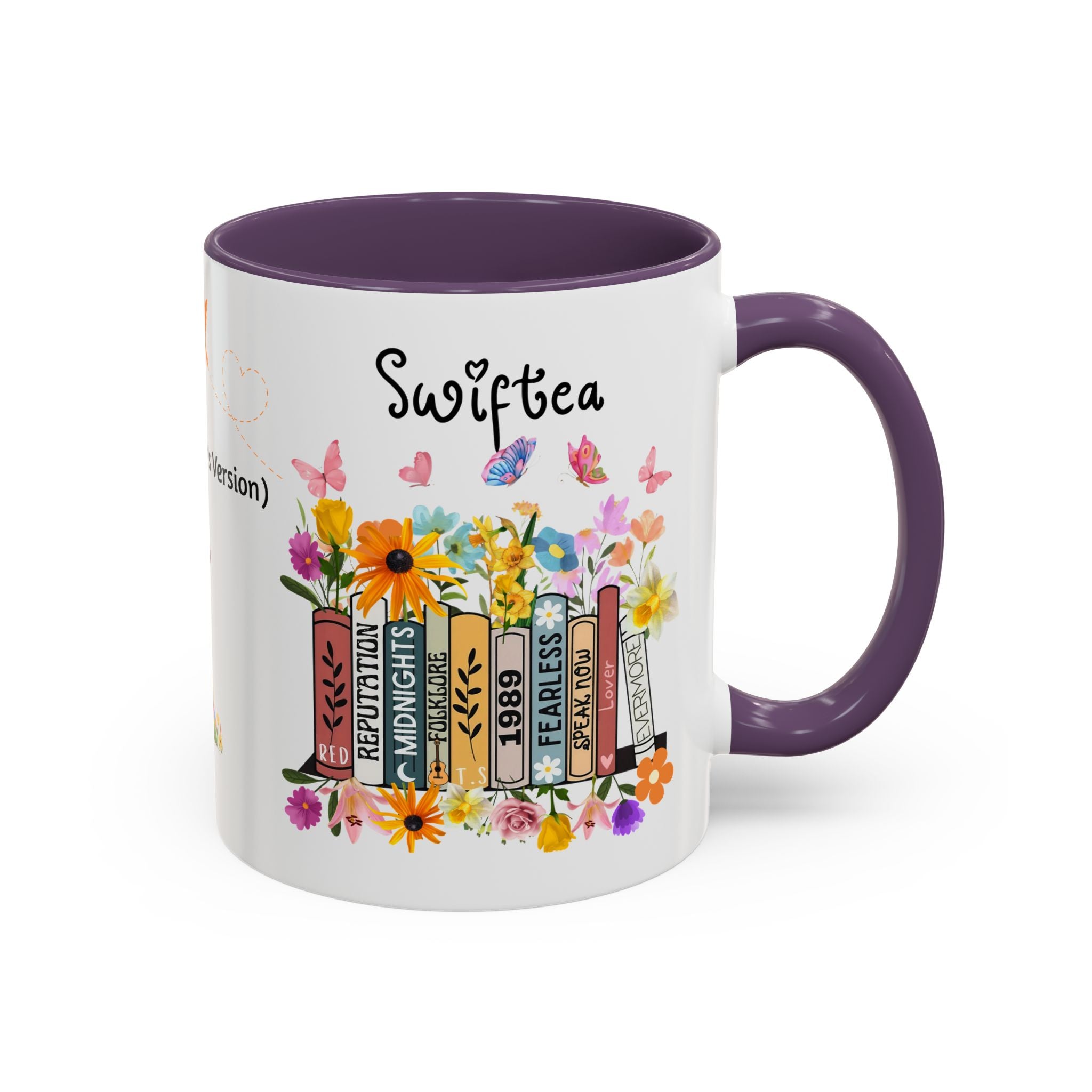 Swiftea Personalized Accent Coffee Mug — Cute Tea-Loving Swiftie 11/15oz