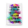 Affirmation I Am Enough Hardcover Journal Matte - The Luxx Express