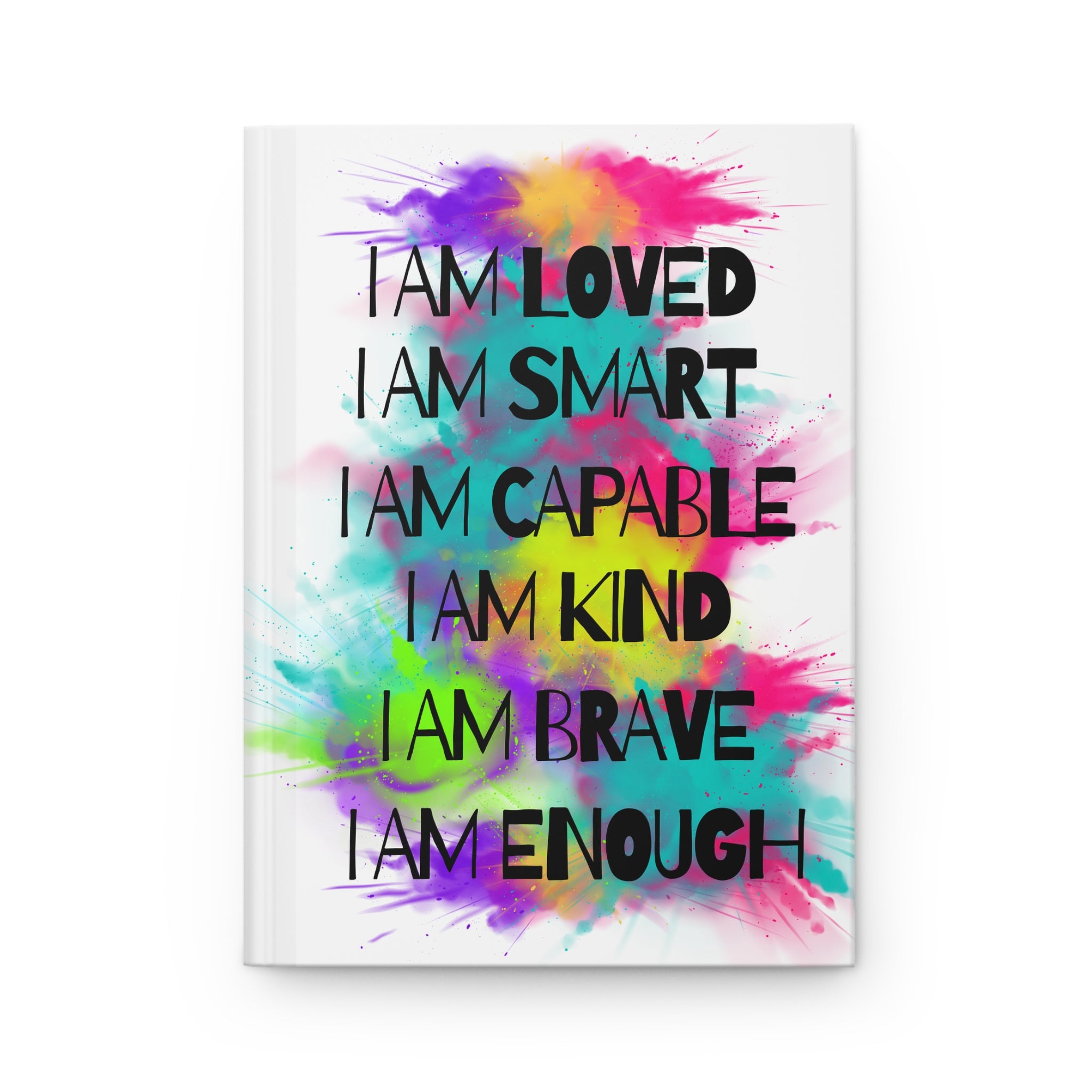 Affirmation I Am Enough Hardcover Journal Matte - The Luxx Express