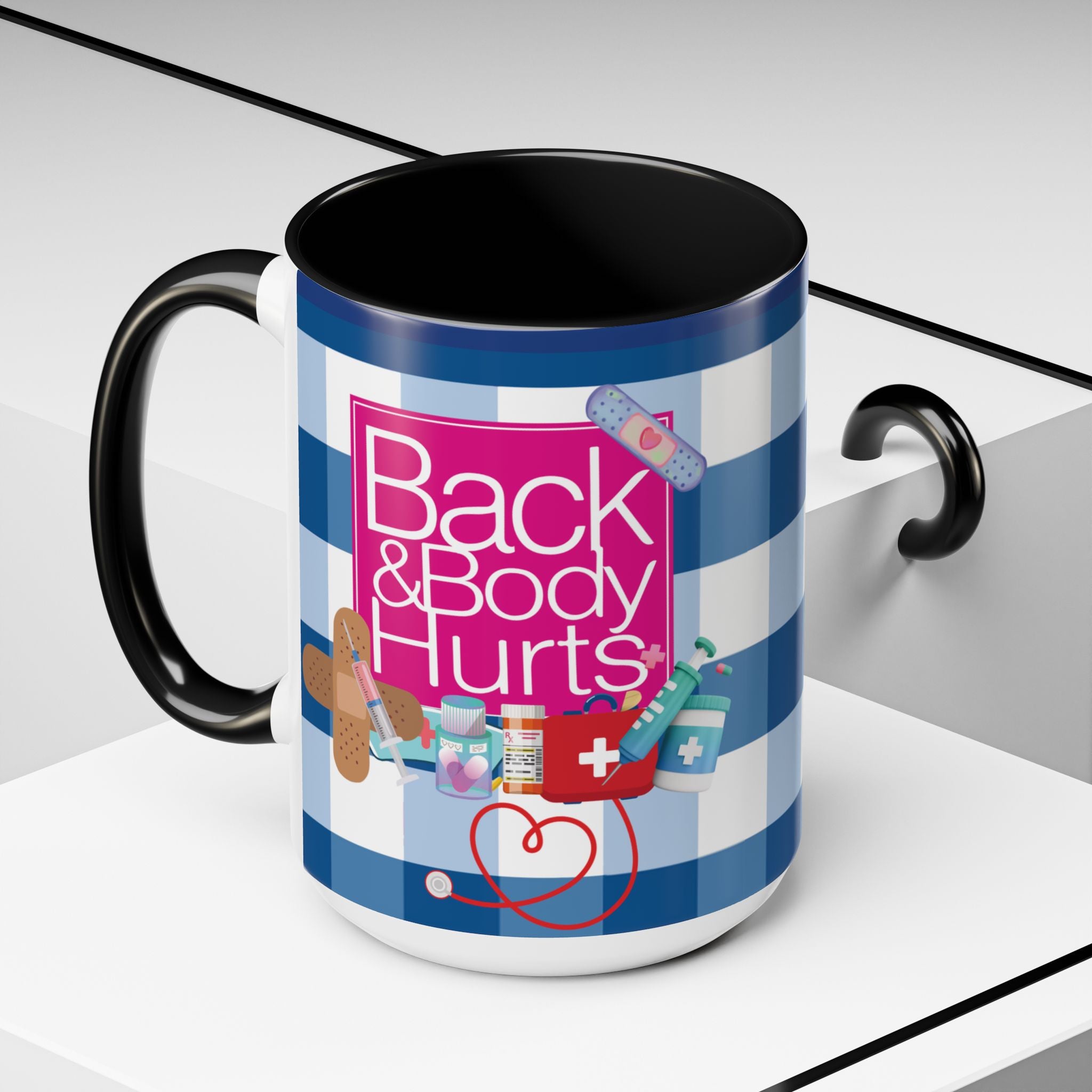 Personalized 'Back and Body Hurts' Nurse Coffee Mug — Custom Medical Field Name - The Luxx Express