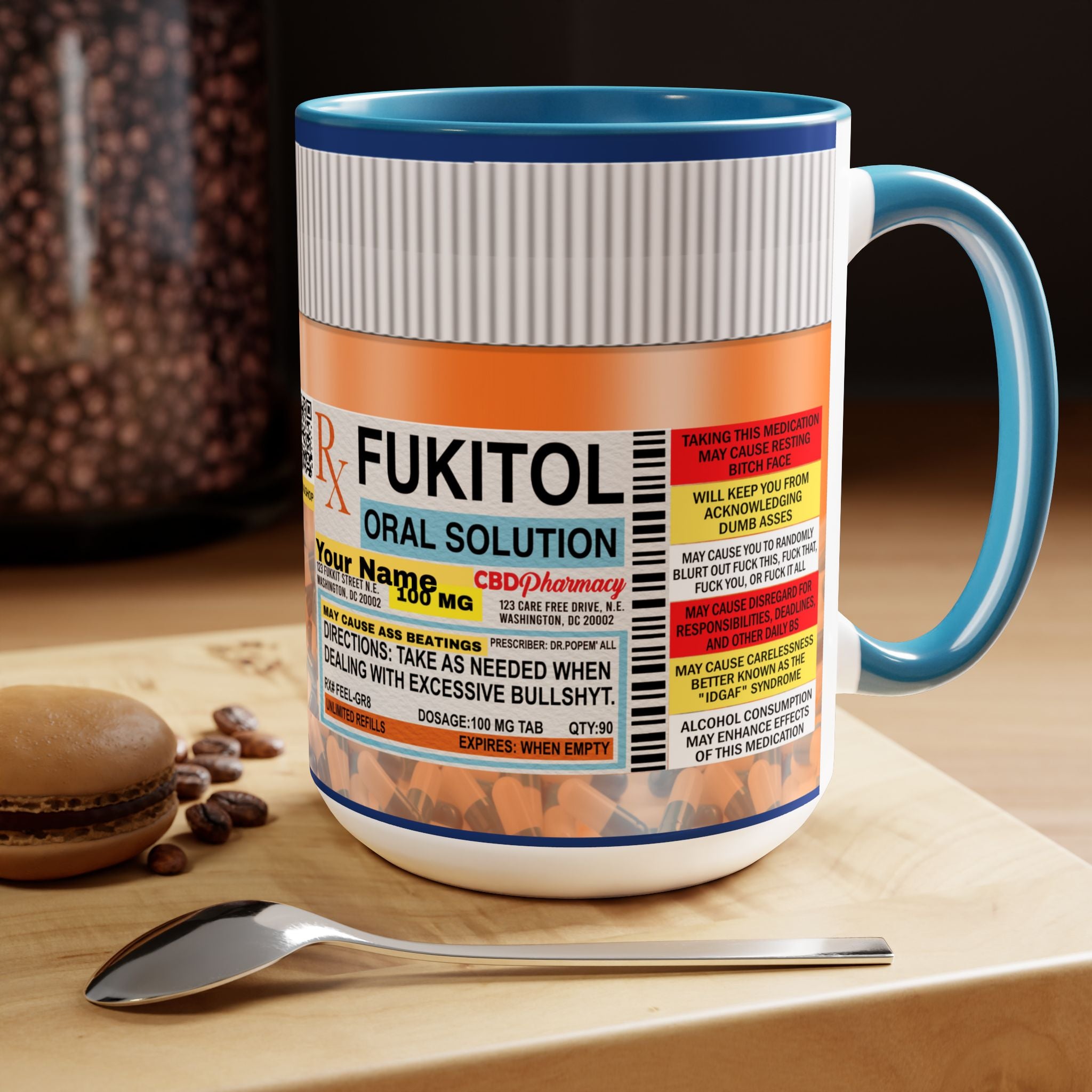 Fukitol Adult Humor Celebrity Favorite Sarcastic Novelty Mug - The Luxx Express