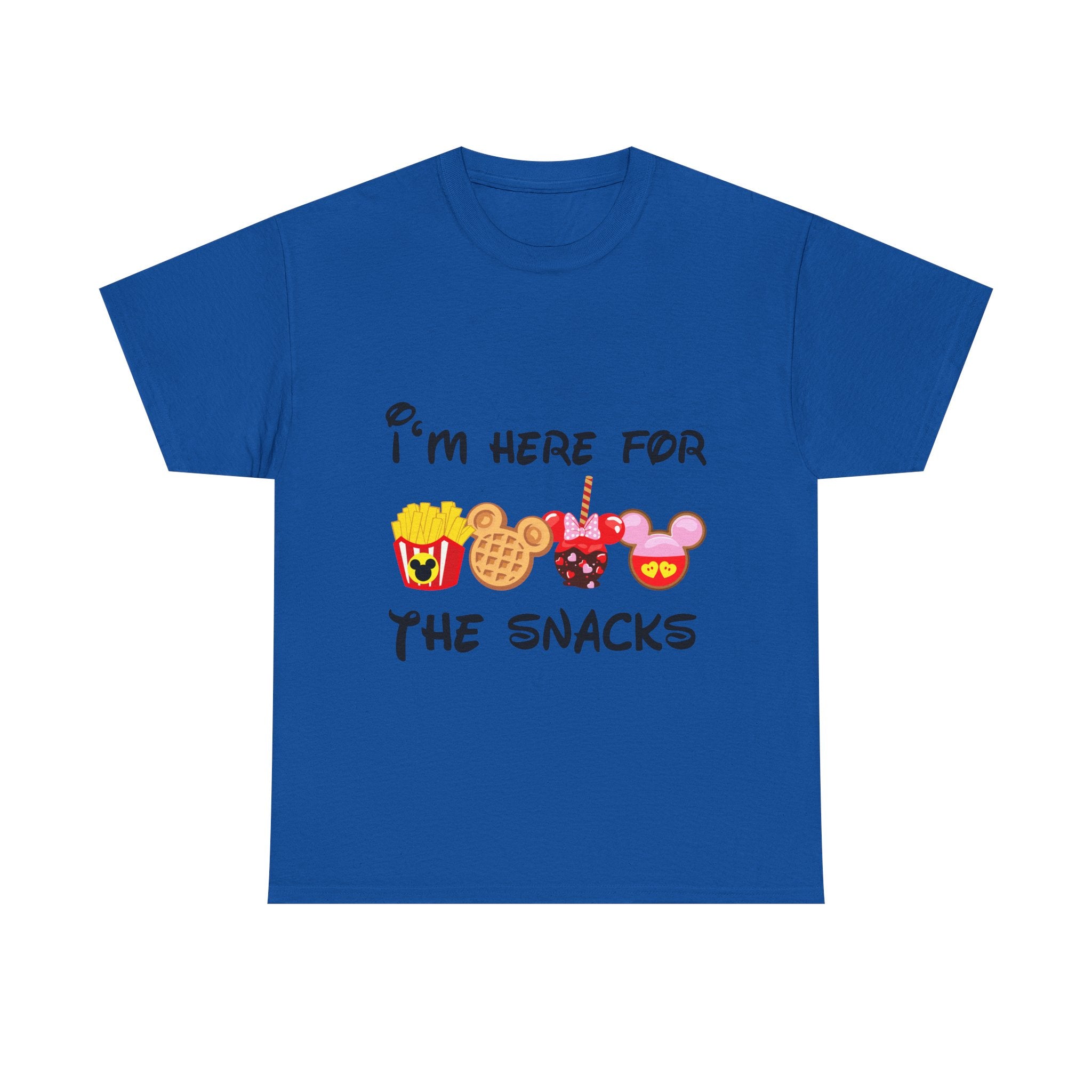Snack Lover Family Vacation T‑Shirt — "I'm Here for the Snacks" Funny Theme Park Food Tee - The Luxx Express