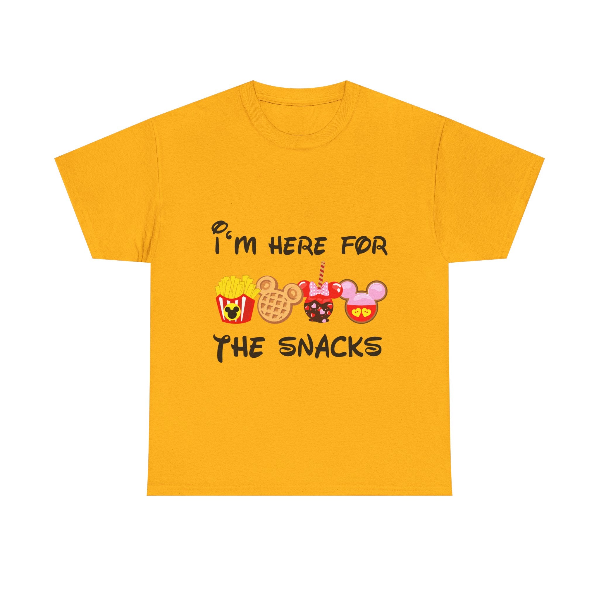 Snack Lover Family Vacation T‑Shirt — "I'm Here for the Snacks" Funny Theme Park Food Tee - The Luxx Express