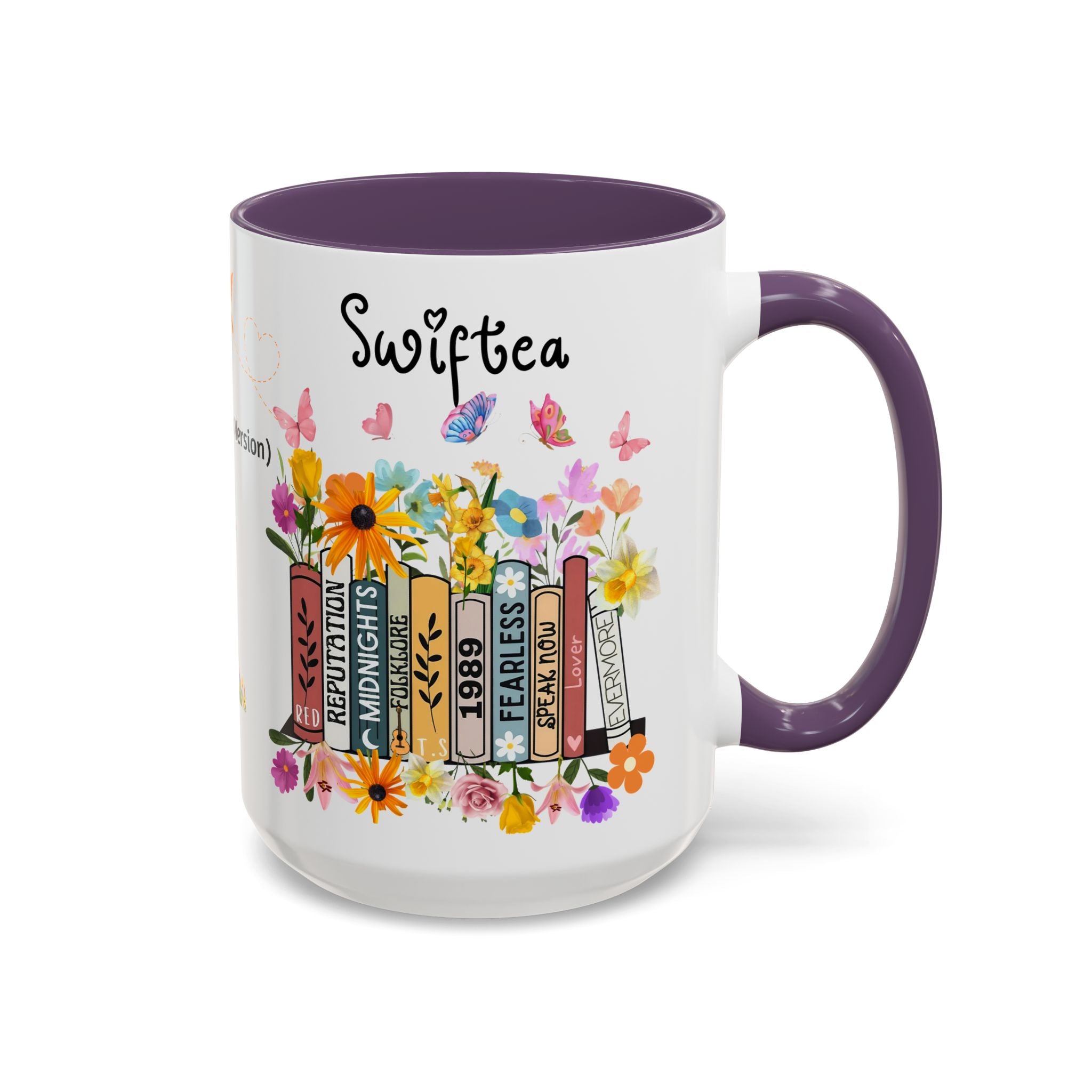Swiftea Personalized Accent Coffee Mug — Cute Tea-Loving Swiftie 11/15oz