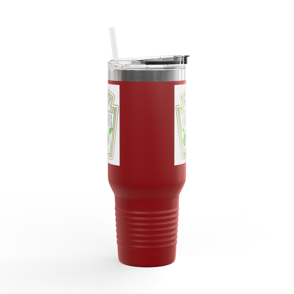 40 oz Insulated Travel Mug — "Loved From My Head Tomatoes" Personalized Date Mug - The Luxx Express