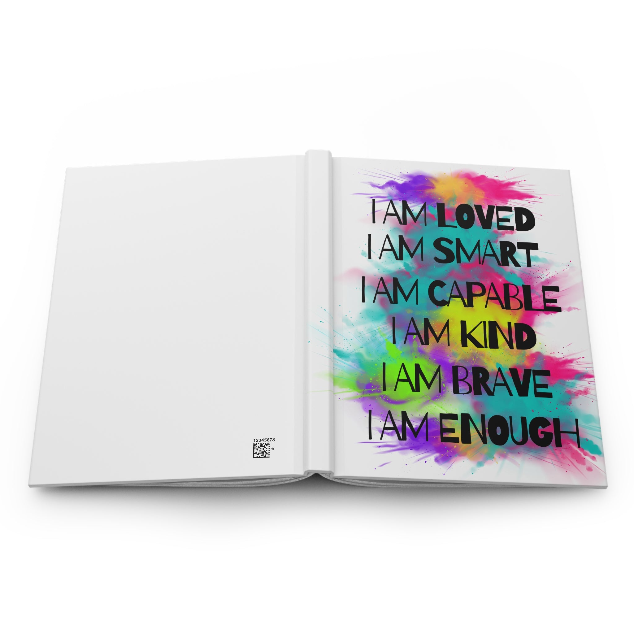 Affirmation I Am Enough Hardcover Journal Matte - The Luxx Express