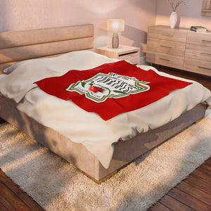 Personalized Date You Met or Married, Loved From My Head Tomatoes Velveteen Plush Blanket — Funny Cute Gift - The Luxx Express