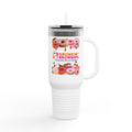 Insulated Travel Mug — "Drunkin Grownups" 40oz Polar Camel - Style Tumbler with Handle, Straw & Lid - The Luxx Express