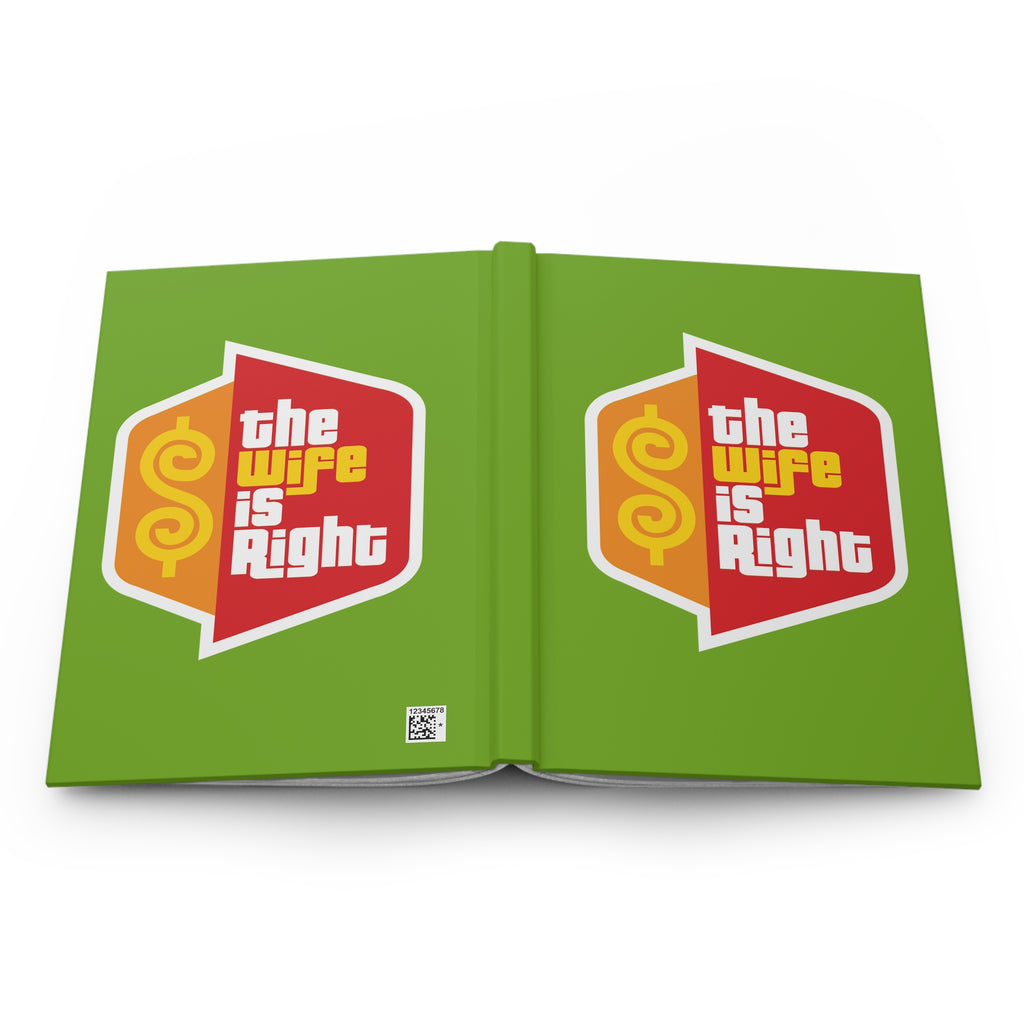 Hardcover Journal — “The Wife Is Right” Retro Game - Show Notebook - The Luxx Express