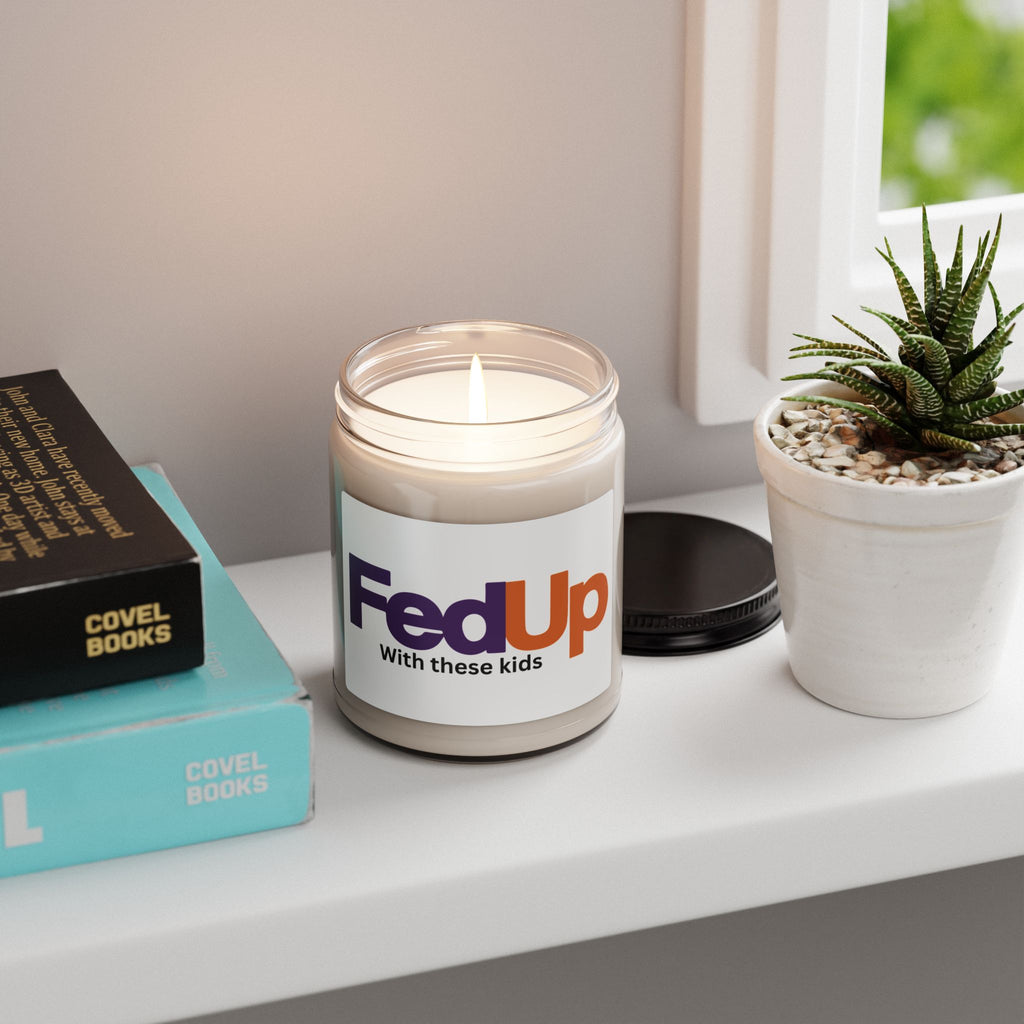 Fed Up With These Damn Kids Back and Body Hurts Aromatherapy Candle, Glass Jar Soy Wax Blend, 9oz, Gift for Home, Relaxing Scent, Eco - Friendly, Handmade - The Luxx Express