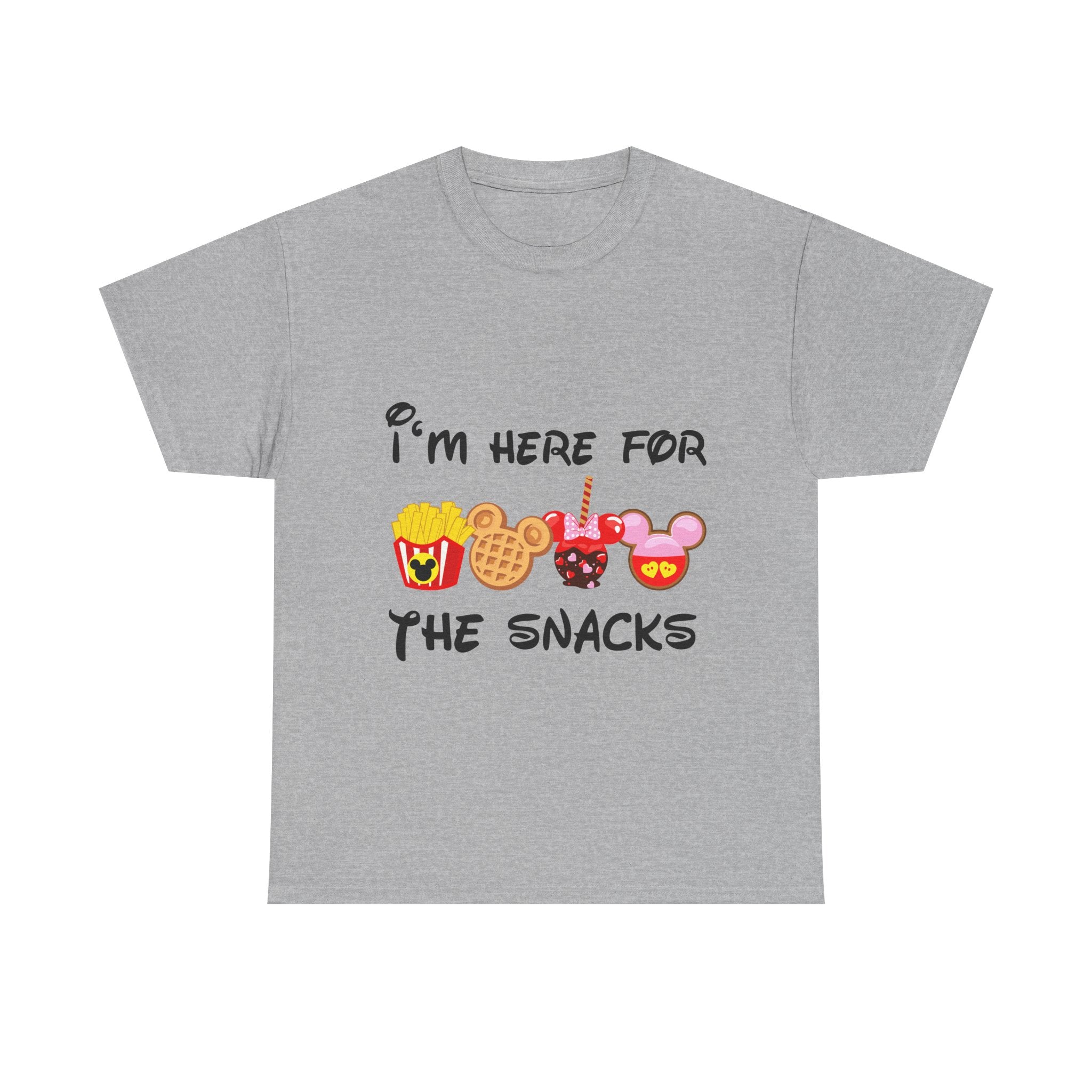 Snack Lover Family Vacation T‑Shirt — "I'm Here for the Snacks" Funny Theme Park Food Tee - The Luxx Express