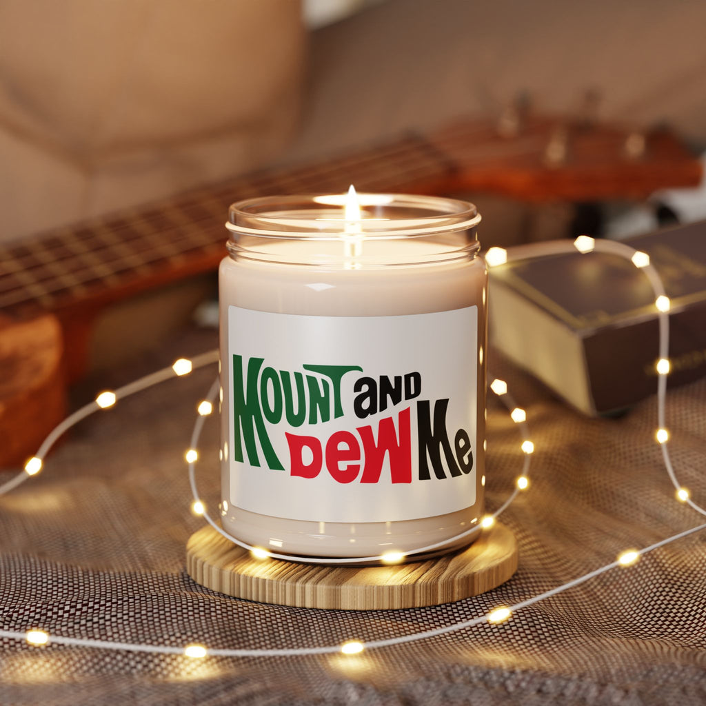 Mount and Dew Me Funny Coffee Mug Aromatherapy Candle, Glass Jar Soy Wax Blend, 9oz, Gift for Home, Relaxing Scent, Eco - Friendly, Handmade - The Luxx Express