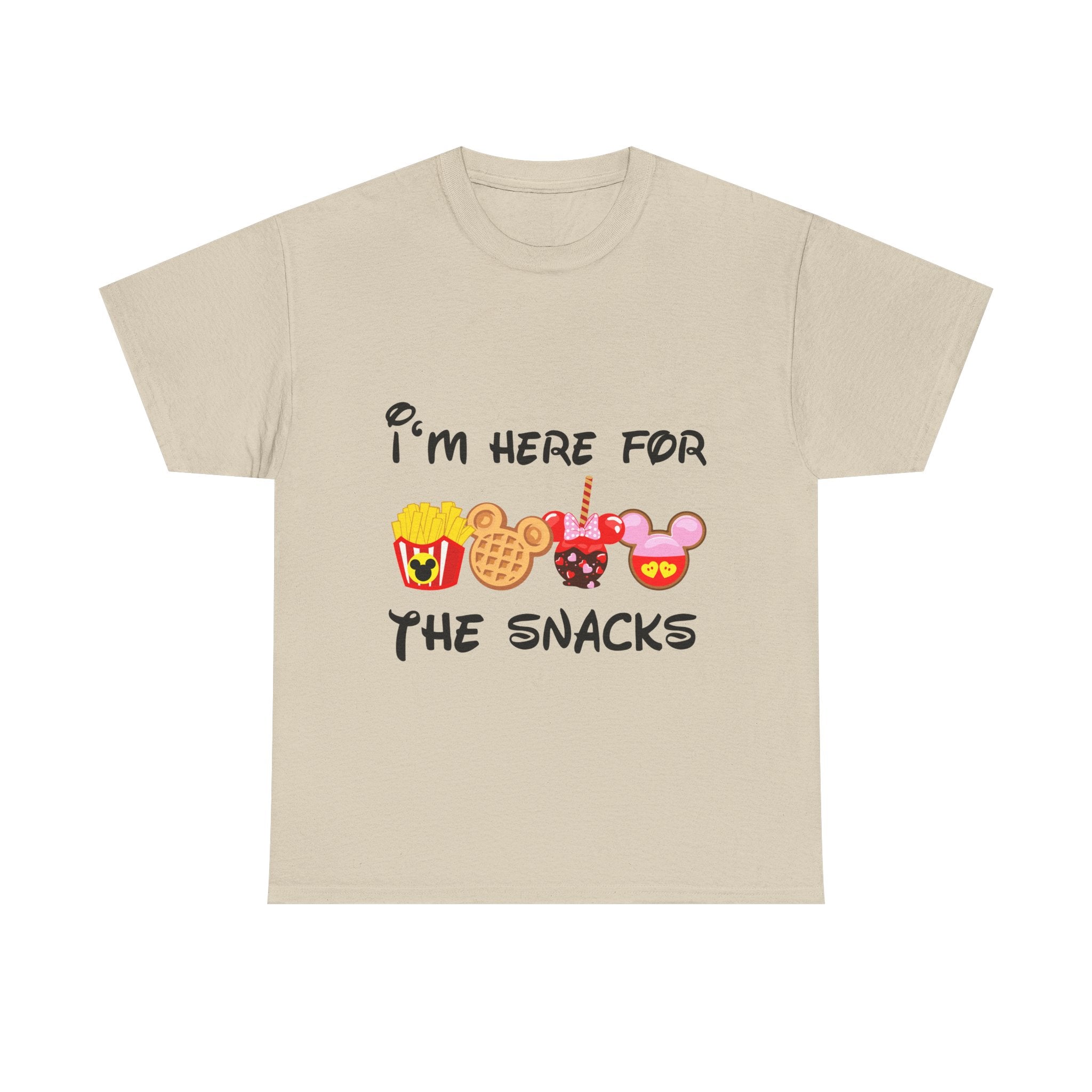 Snack Lover Family Vacation T‑Shirt — "I'm Here for the Snacks" Funny Theme Park Food Tee - The Luxx Express