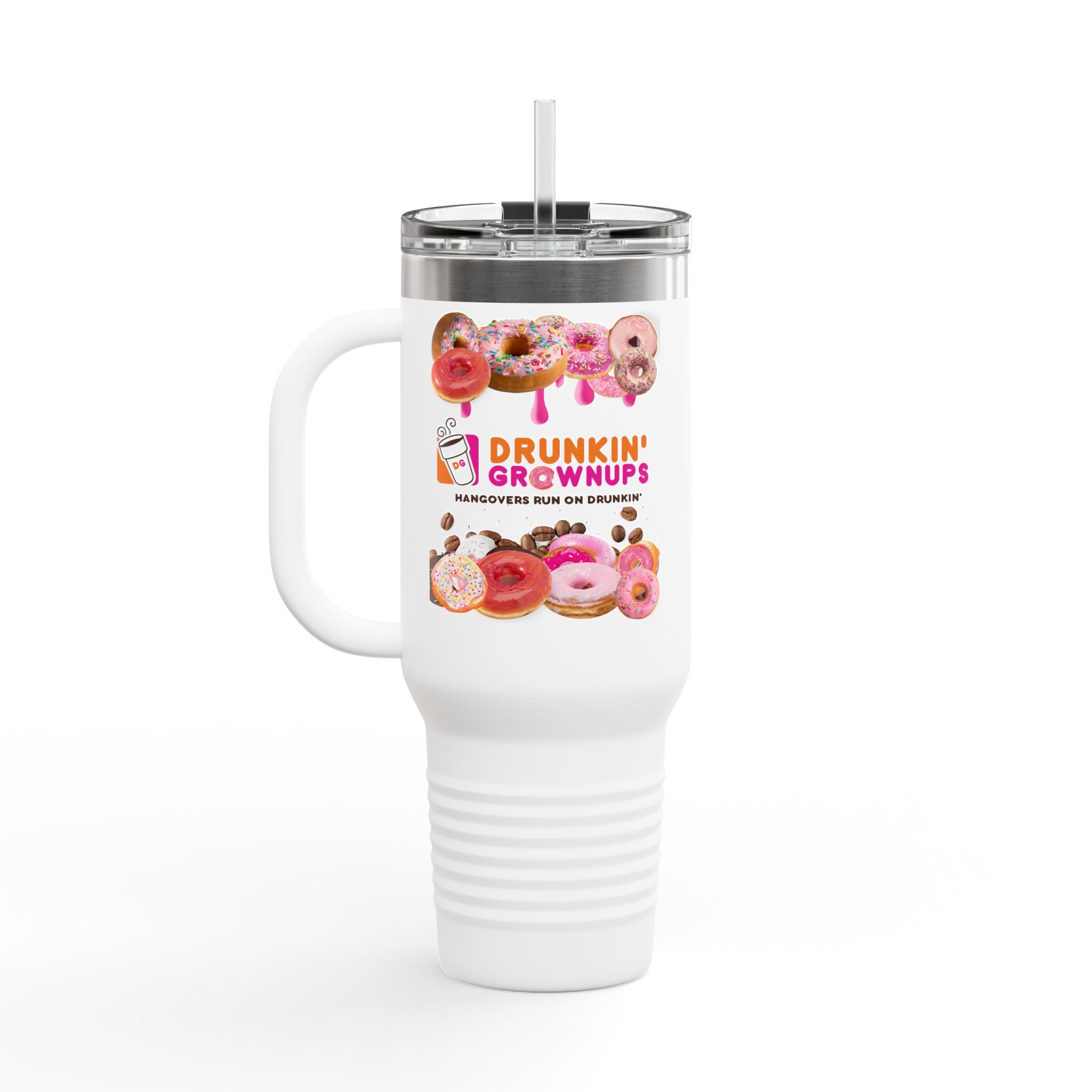 Drunkin' Grownups 40oz Insulated Travel Mug — Funny Large Beverage Tumbler - The Luxx Express