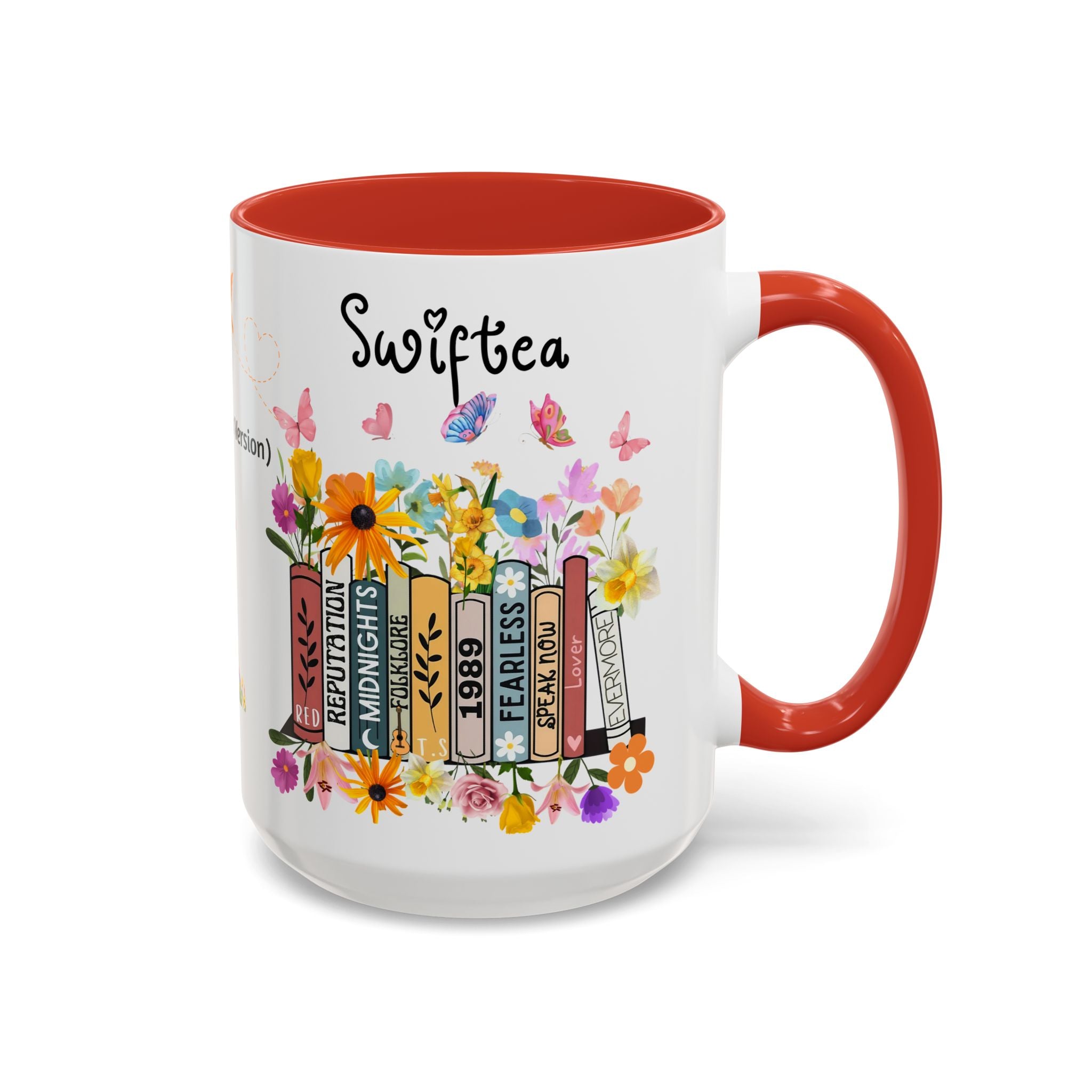 Swiftea Personalized Accent Coffee Mug — Cute Tea-Loving Swiftie 11/15oz