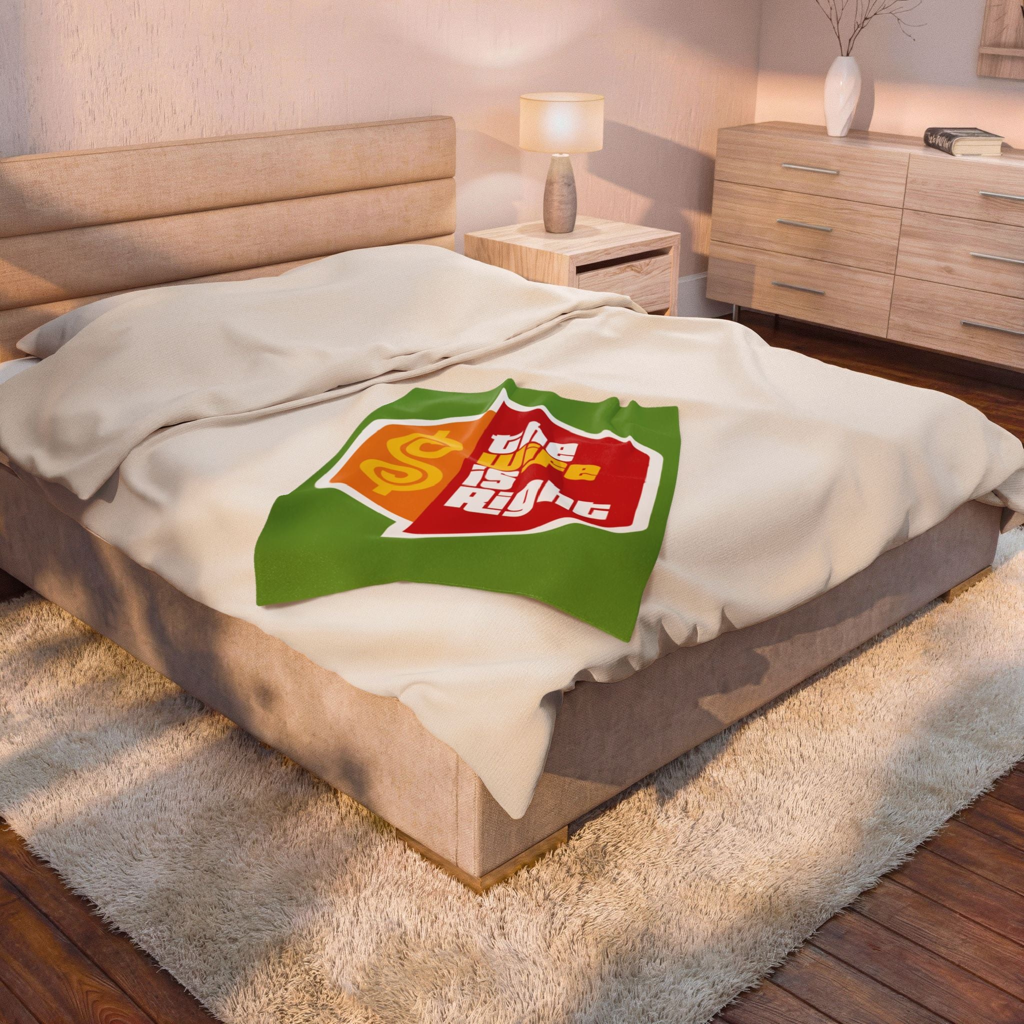 The Wife Is Right Velveteen Plush Blanket — Cozy Throw for Relaxation - The Luxx Express