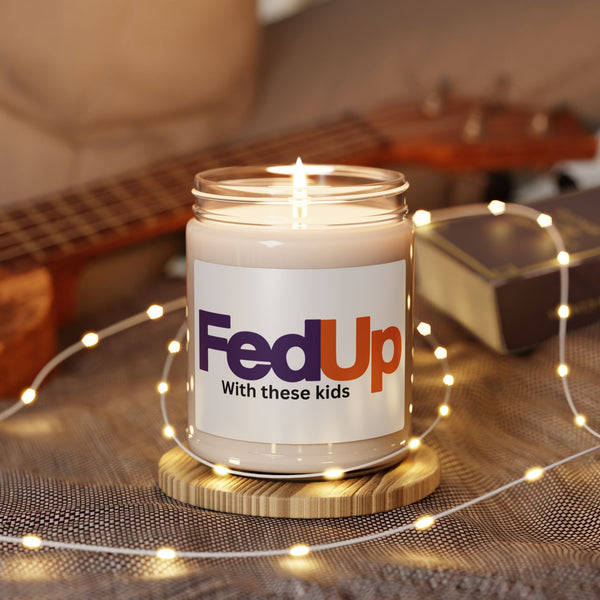 Fed Up With These Damn Kids Back and Body Hurts Aromatherapy Candle, Glass Jar Soy Wax Blend, 9oz, Gift for Home, Relaxing Scent, Eco - Friendly, Handmade - The Luxx Express