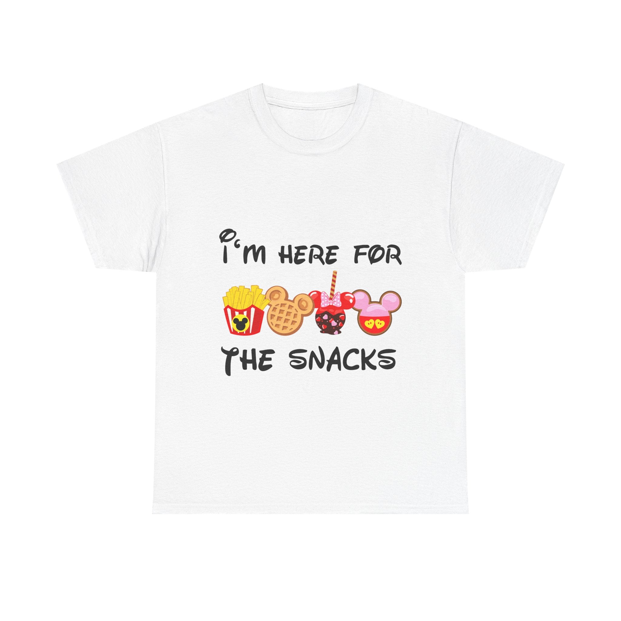 Snack Lover Family Vacation T‑Shirt — "I'm Here for the Snacks" Funny Theme Park Food Tee - The Luxx Express