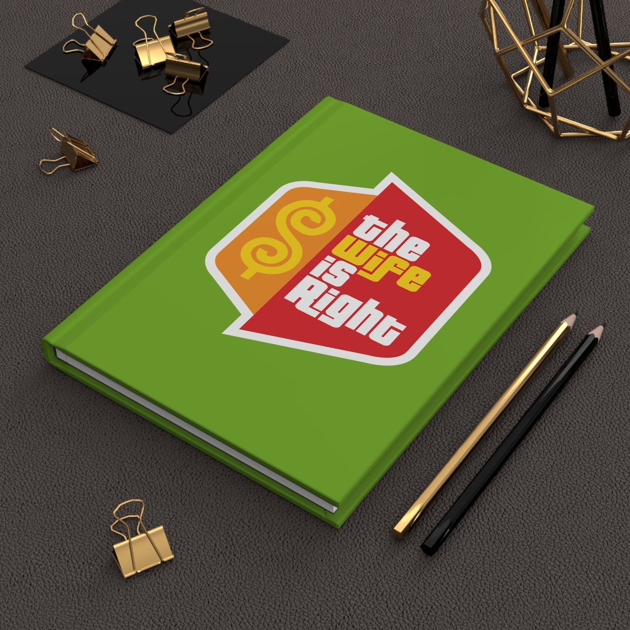 Hardcover Journal — “The Wife Is Right” Retro Game - Show Notebook - The Luxx Express