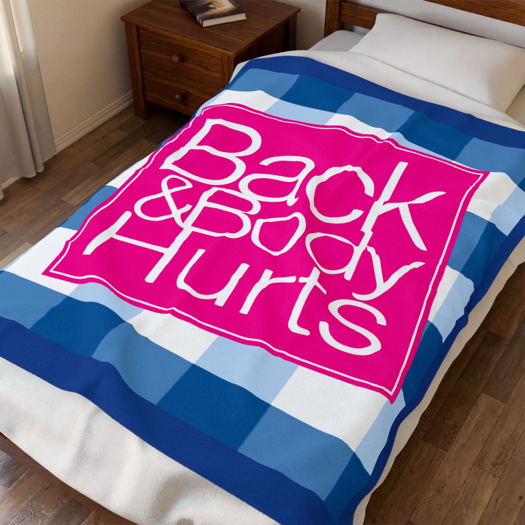 Back and Body Hurts Velveteen Plush Blanket — Cozy Pain Relief Throw - The Luxx Express