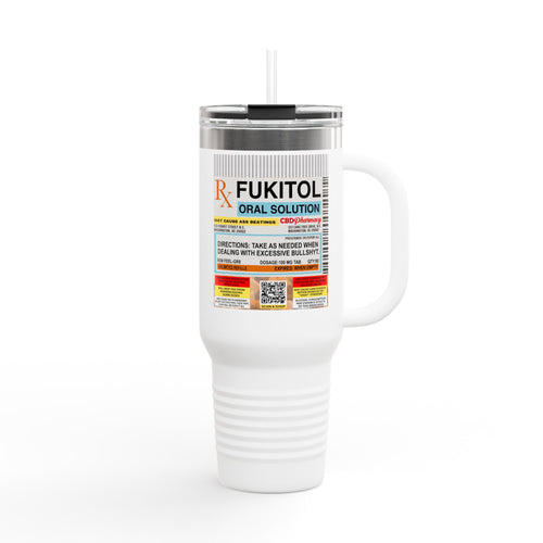 40oz Insulated Travel Mug — "Fukitol" Stainless Steel Tumbler - The Luxx Express