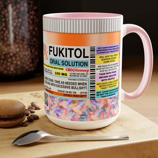 Fukitol| Trending Mug| Sassy Coffee Mug| Meme Mugs| Coffee Cup Designs| Modern Mug| Blessed Coffee Mug| Funny Coffee Mug| Sarcasm Mug Unique