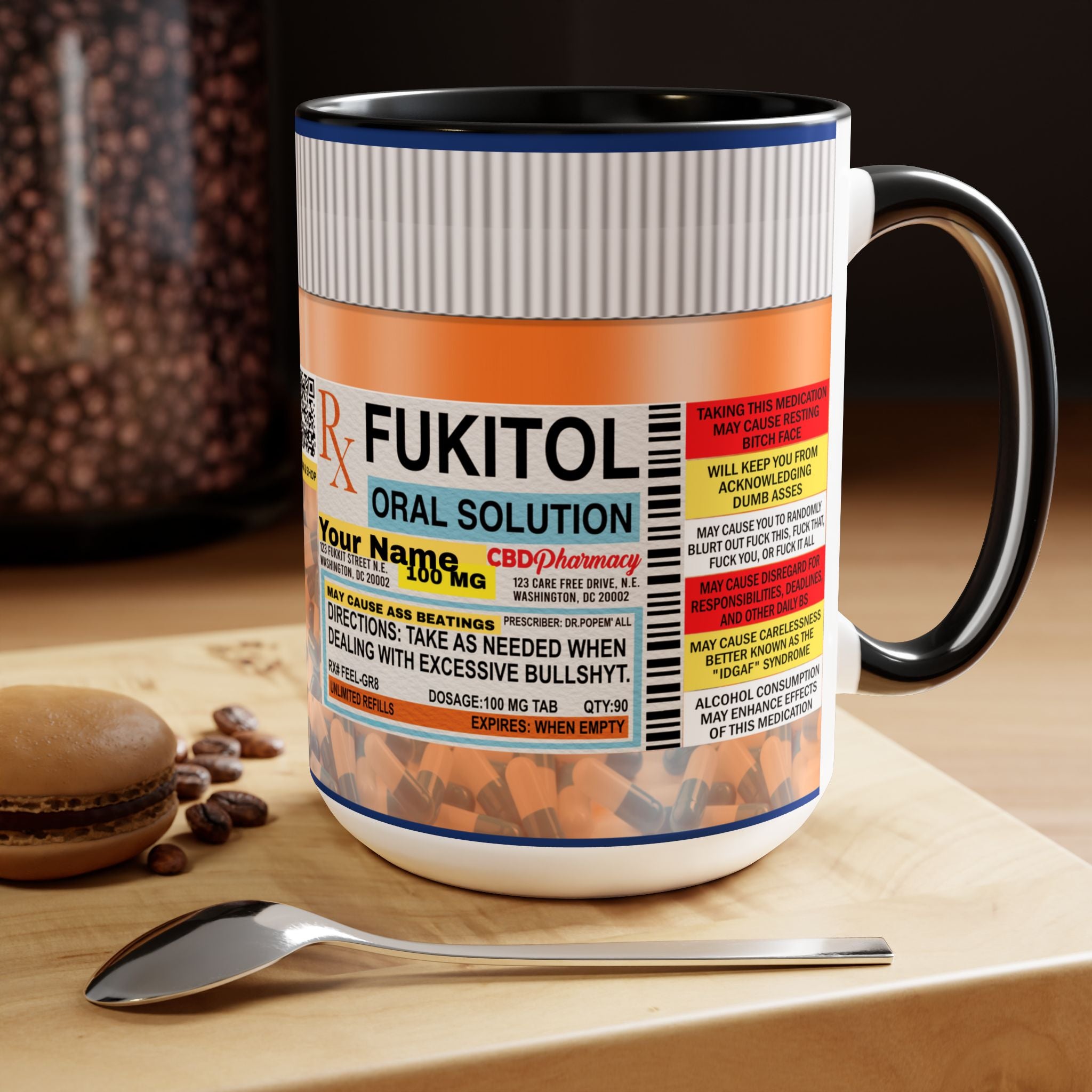 Fukitol Adult Humor Celebrity Favorite Sarcastic Novelty Mug - The Luxx Express