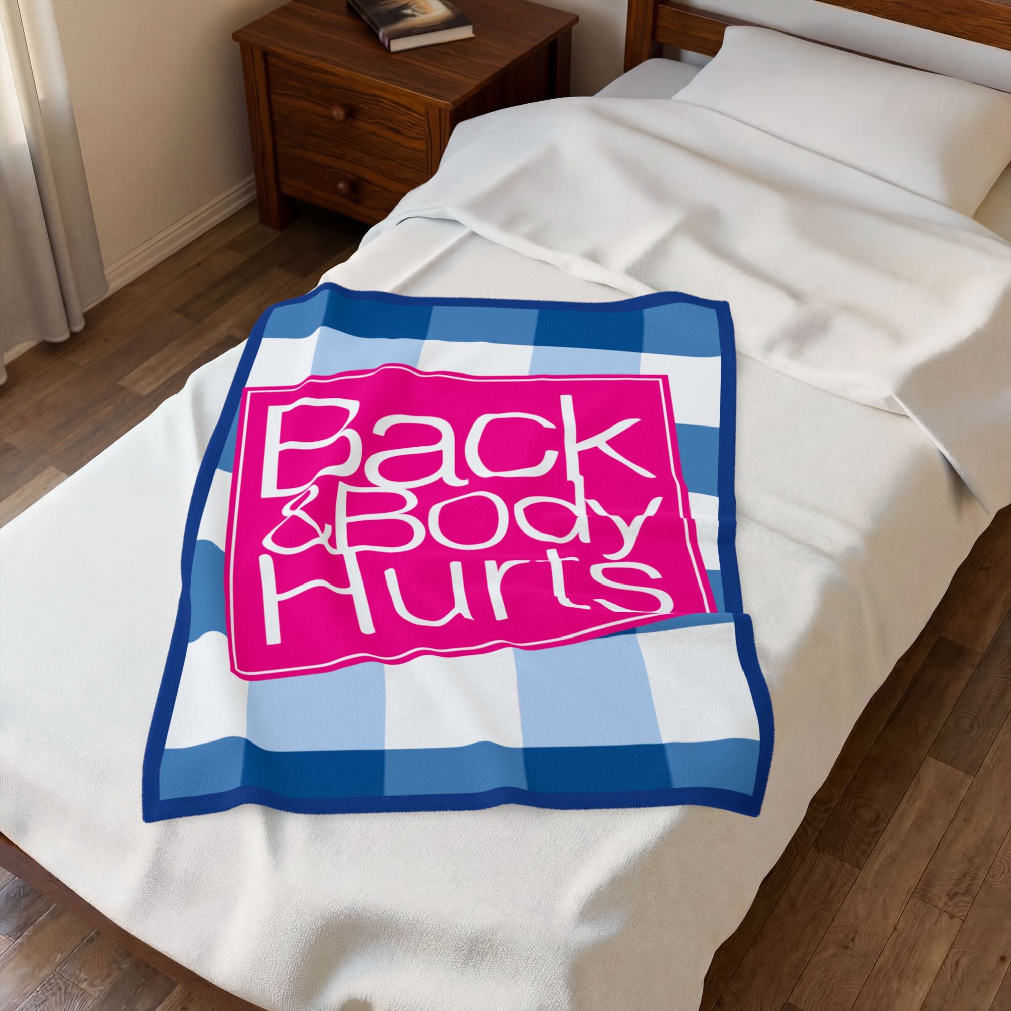 Back and Body Hurts Velveteen Plush Blanket — Cozy Pain Relief Throw for Relaxation - The Luxx Express