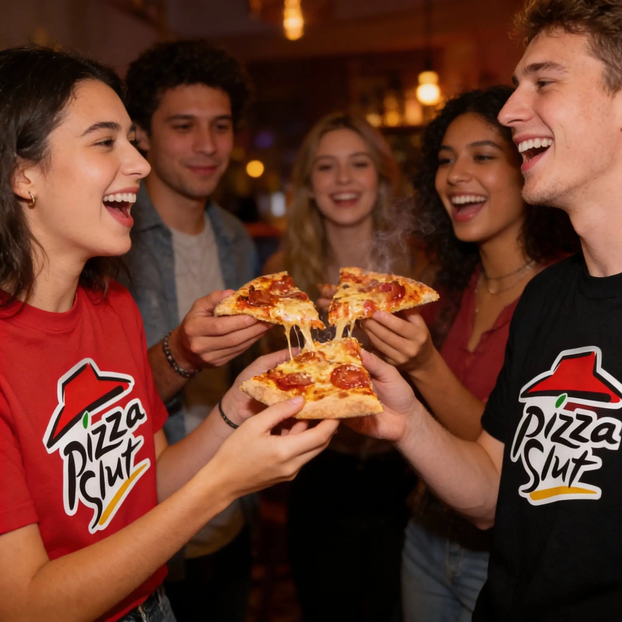 Pizza Slut Funny Tee Hilarious Party T-Shirt - The Luxx Express