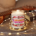 Drunkin GrownUps Funny Aromatherapy Candle, Glass Jar Soy Wax Blend, 9oz, Gift for Home, Relaxing Scent, Eco - Friendly - The Luxx Express