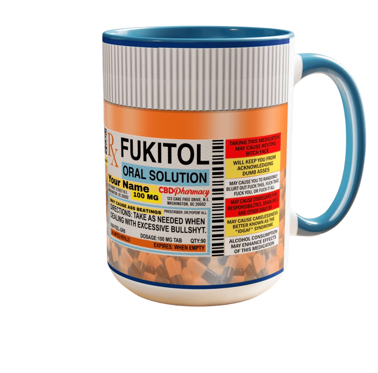 Fukitol Adult Humor Celebrity Favorite Sarcastic Novelty Mug - The Luxx Express