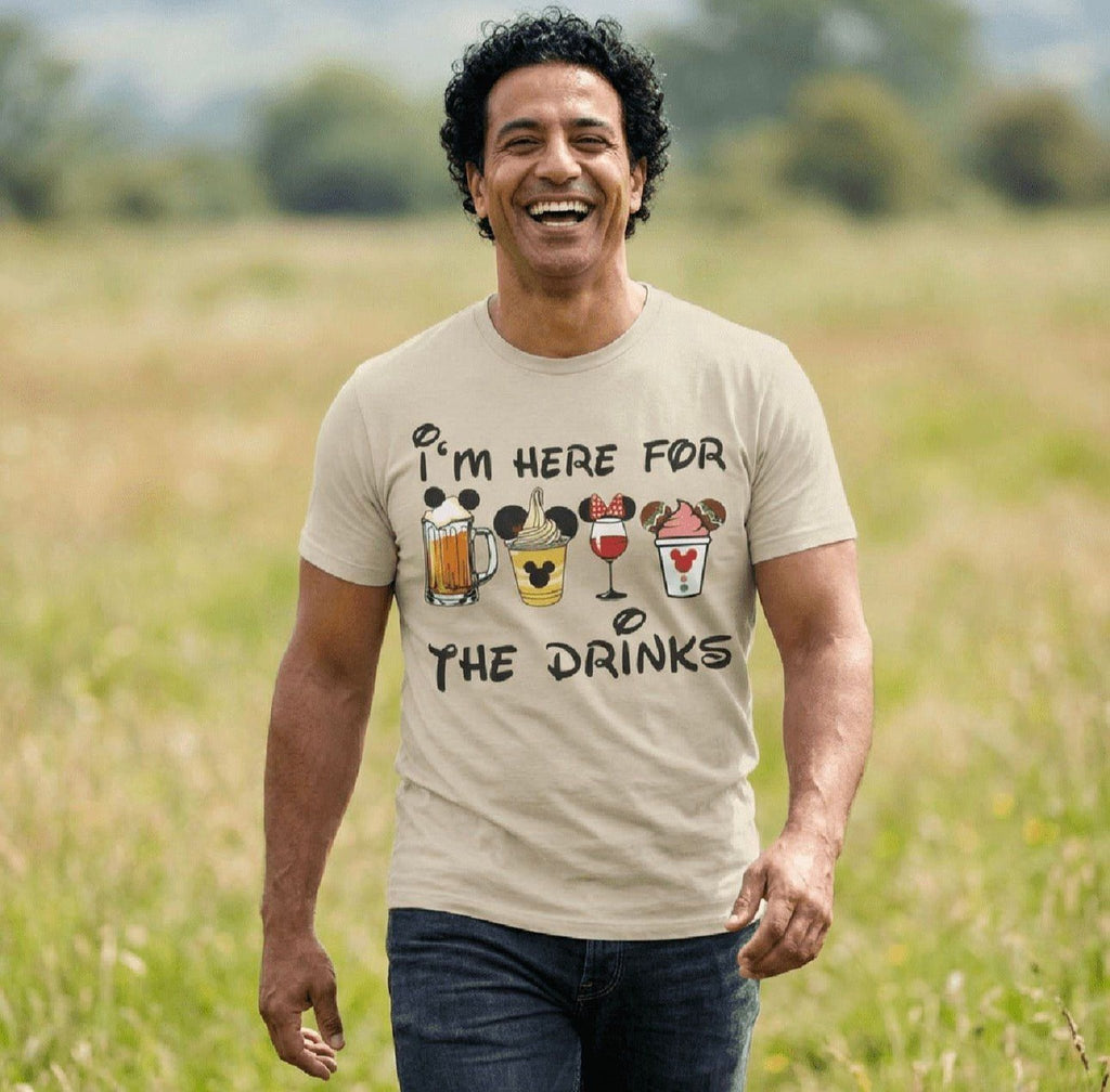 Funny Theme Park T-Shirt – Drink Lover Shirt With Playful Snack Design - The Luxx Express