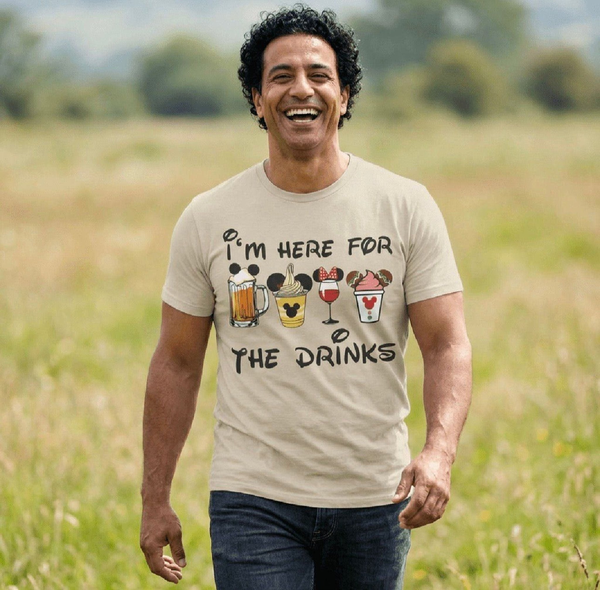 Funny Theme Park T-Shirt – Drink Lover Shirt With Playful Snack Design - The Luxx Express