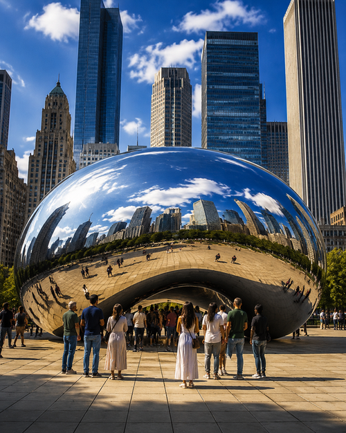 MILLENNIUM PARK • THE BEAN & CROWN FOUNTAIN