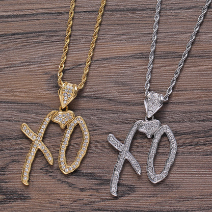 Hip Hop Necklace Letter Pendant Jewelry