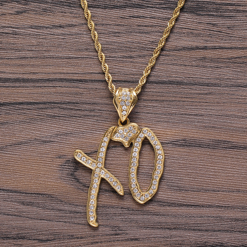 Hip Hop Necklace Letter Pendant Jewelry