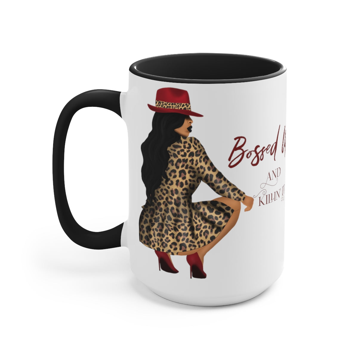 Bossed Up and Killin' It Two-Tone Coffee Mugs, 15oz